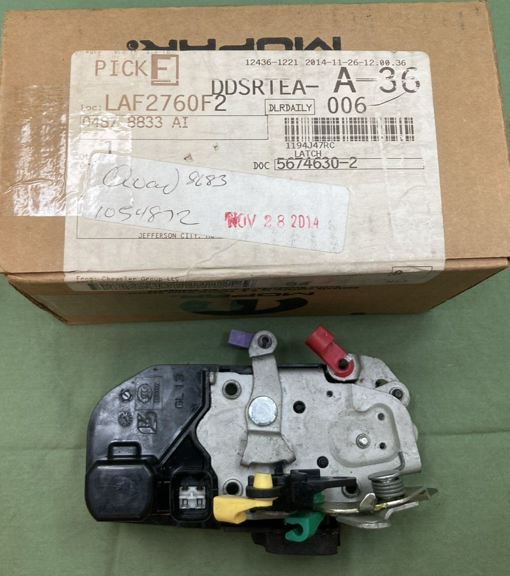 NEW GENUINE MOPAR 04878833AI DOOR LATCH FRONT LEFT