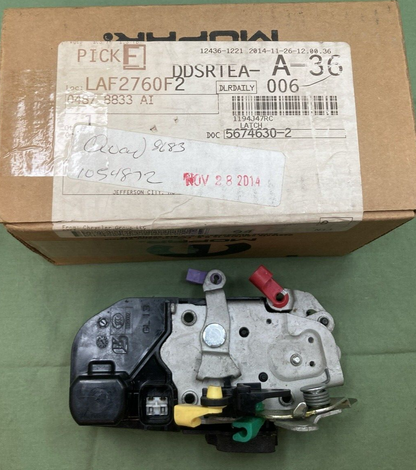 NEW GENUINE MOPAR 04878833AI DOOR LATCH FRONT LEFT