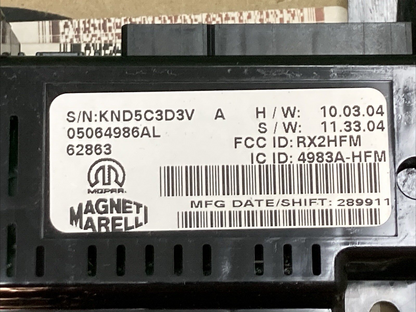 NEW GENUINE MOPAR 05064986AL Telematics Module FITS 2011 DODGE CHRYSLER