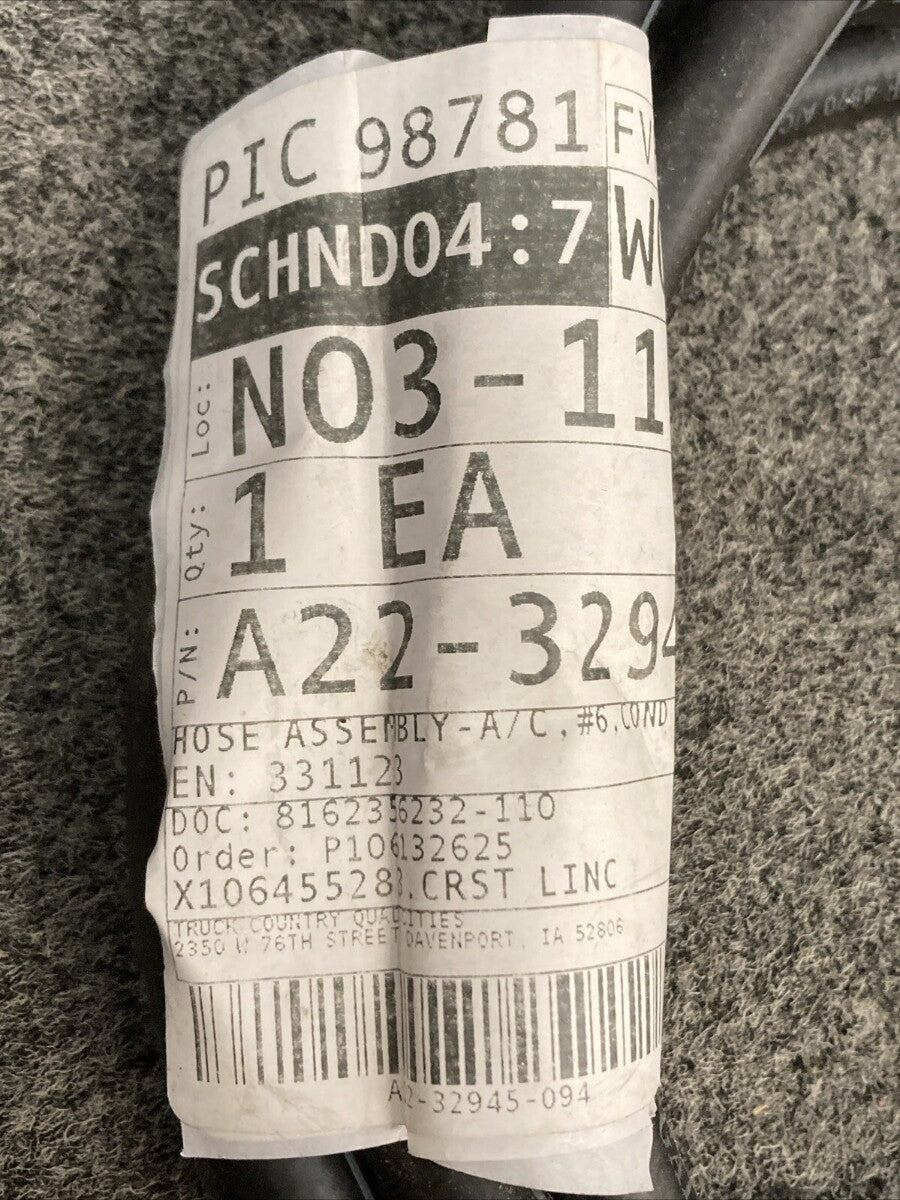 NEW GENUINE FRIEGHTLINER A22-32945-094 A/C Hose Assembly #6