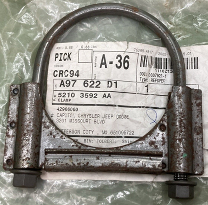 NEW GENUINE MOPAR 52103592AA CLAMP Cat Converter Exhaust Extension FITS RAM