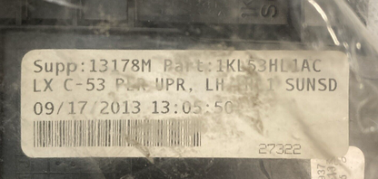 NEW GENUINE MOPAR 1KL53HL1AC C Pillar Inner Panel, Left