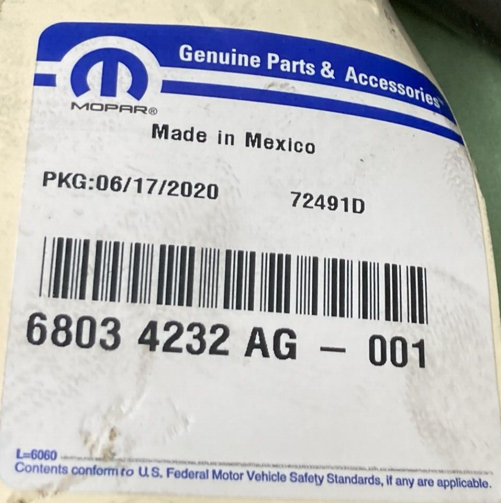 NEW GENUINE MOPAR 68034232AG TIE ROD END