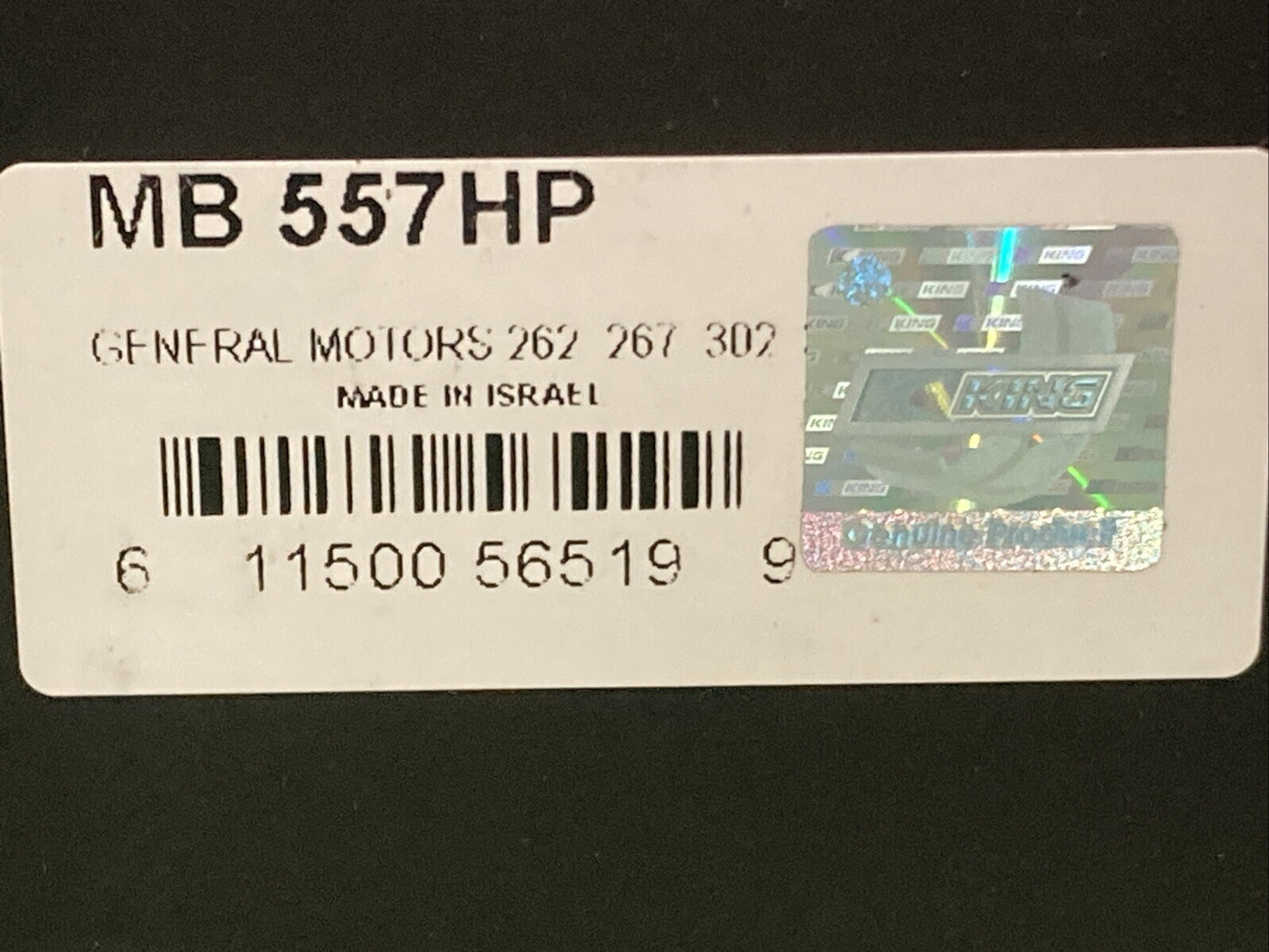 NEW GENUINE KING RACING MB 557HP HP-Series Main Bearings