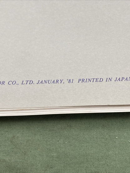 GENUINE SUZUKI 99000-85860-0E3 GS1100E SUPPLEMENTARY SERVICE MANUAL 1981