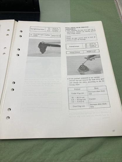 GENUINE SUZUKI SR-8503 GS1000G/L SUPPLEMENTARY SERVICE MANUAL 1980