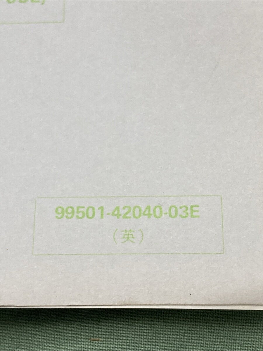 GENUINE SUZUKI 99501-42040-03E DR/SP250 SUPPLEMENTARY SERVICE MANUAL 1985