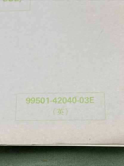GENUINE SUZUKI 99501-42040-03E DR/SP250 SUPPLEMENTARY SERVICE MANUAL 1985