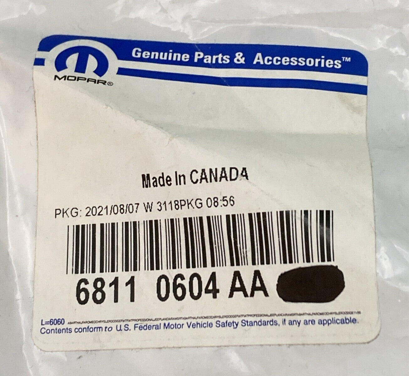 NEW GENUINE MOPAR 68110604AA Slim Line Seal 2011-2025