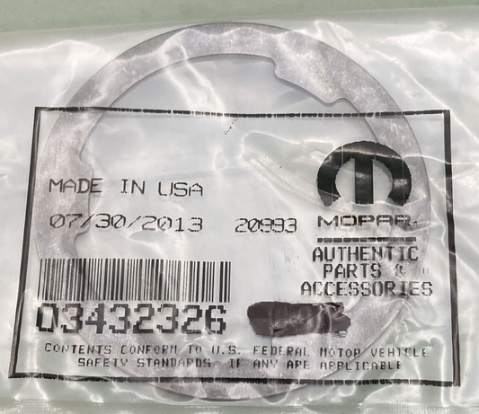 NEW GENUINE MOPAR 03432326 Drive Pinion Bearing Shim 2001-2011