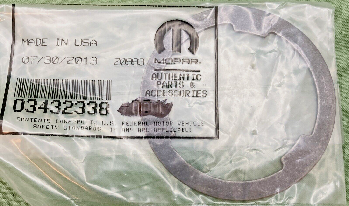 NEW GENUINE MOPAR 03432338 Drive Pinion Bearing Shim 2001-2011