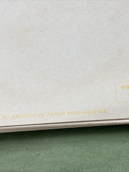 GENUINE SUZUKI 99500-34040-03E GS450GA SERVICE MANUAL 1982