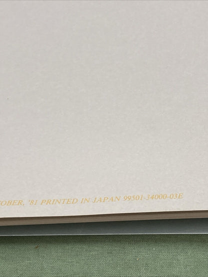 GENUINE SUZUKI 99501-34000-03E GS450E/T/L SUPPLEMENTARY SERVICE MANUAL 1981