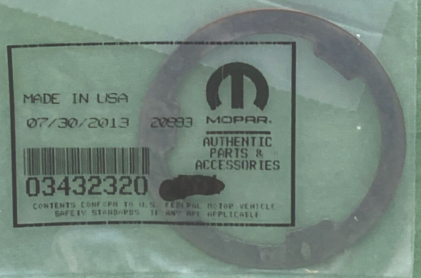NEW GENUINE MOPAR 03432320 Drive Pinion Bearing Shim 2001-2011