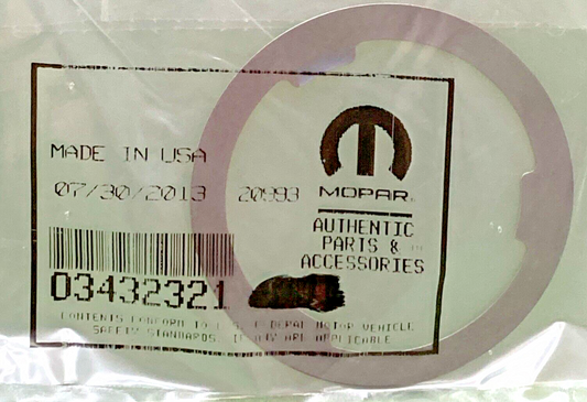 NEW GENUINE MOPAR 03432321 Drive Pinion Bearing Shim 2001-2011