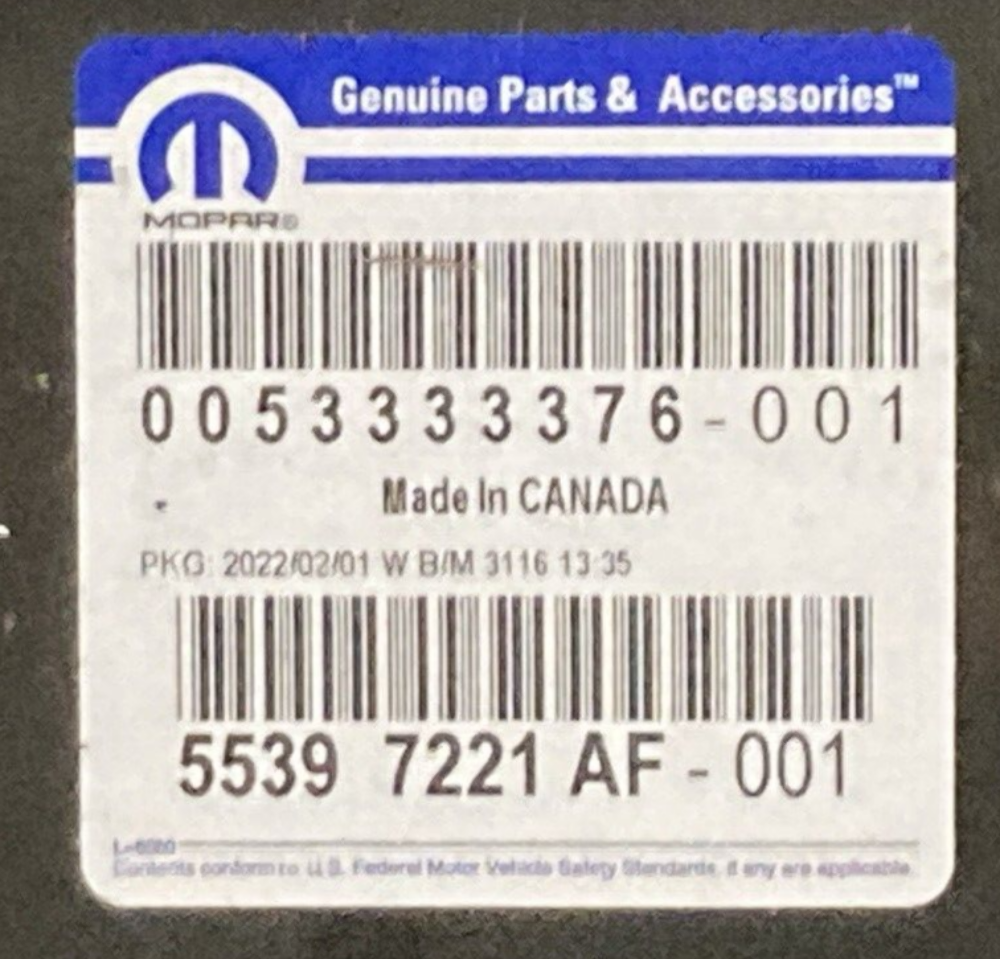 NEW GENUINE MOPAR 55397221AF Front Floor Sill Left FITS JEEP WRANGLER