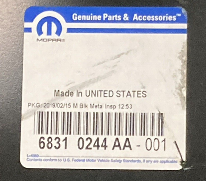 NEW GENUINE MOPAR 68310244AA Body Side Aperture Inner Panel Right FITS JEEP