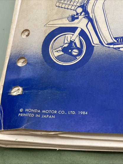GENUINE HONDA 61GK000 NN50MD GYRO SHOP MANUAL 1984