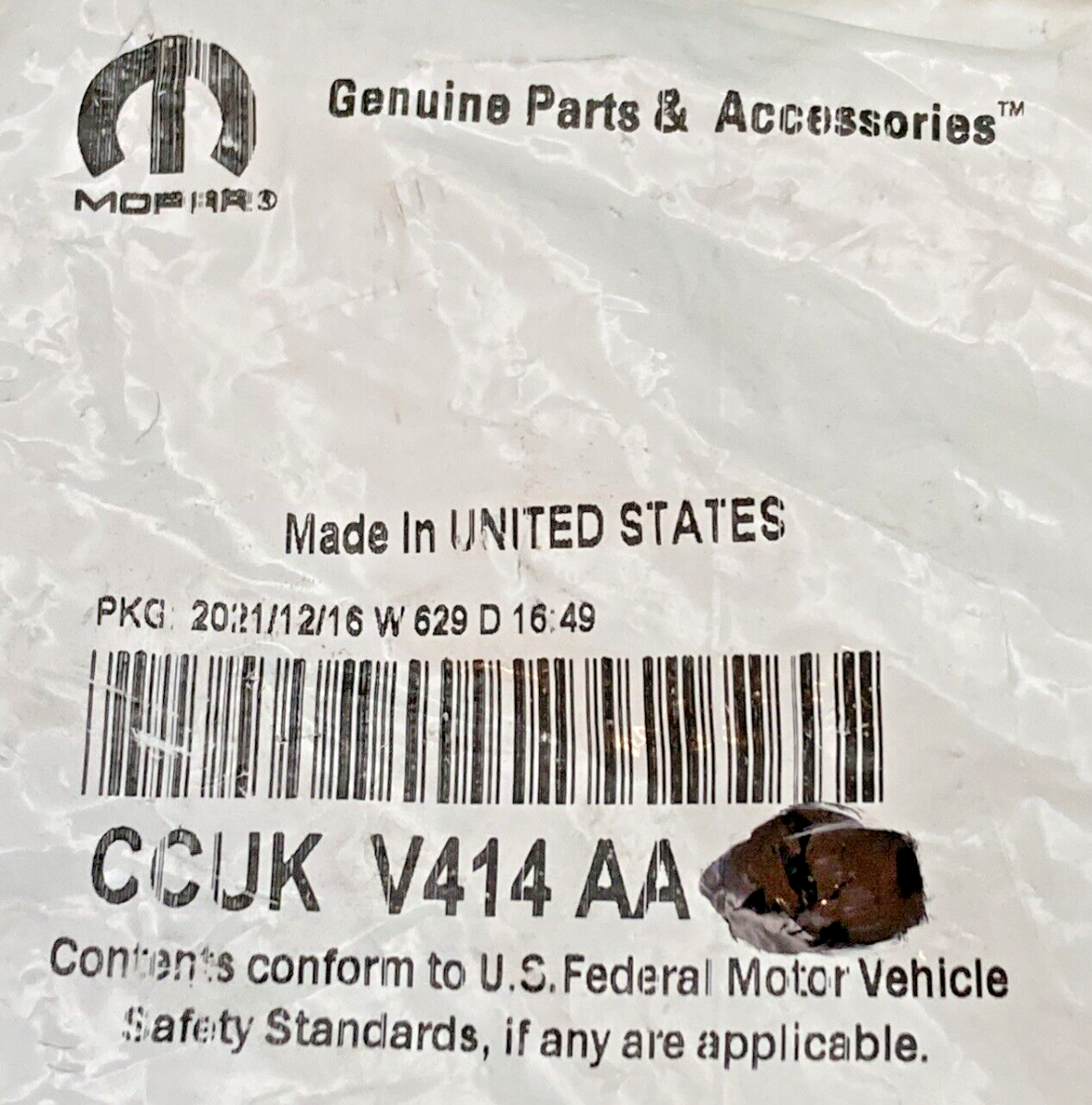 NEW GENUINE MOPAR CCUKV414AA STEERING WHEEL Damper