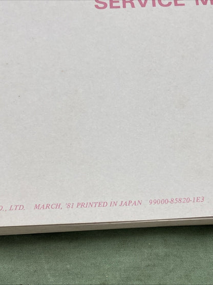 GENUINE SUZUKI 99000-85820-1E3 GS850G SERVICE MANUAL 1981