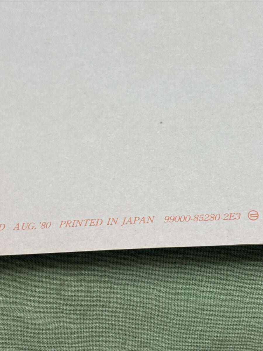 GENUINE SUZUKI 99000-85280-2E3 TS125 SUPPLEMENTARY SERVICE MANUAL 1980