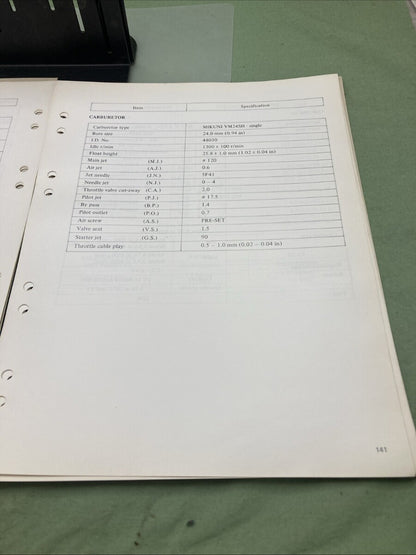 GENUINE SUZUKI 99000-85280-2E3 TS125 SUPPLEMENTARY SERVICE MANUAL 1980