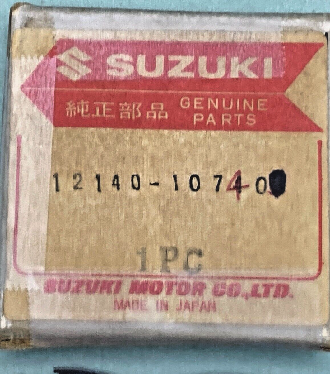 NEW GENUINE SUZUKI 12140-10740 PISTON RING SET, 1968 SUZUKI T200 TC200