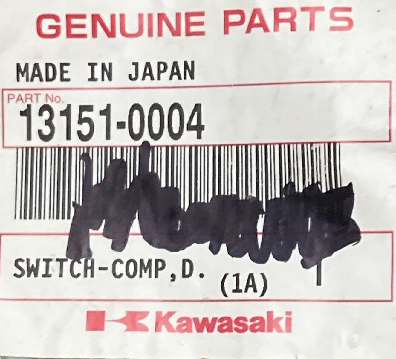 NEW GENUINE SUZUKI 13151-0004 DC TERMINAL SWITCH