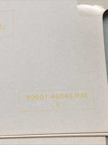 GENUINE SUZUKI 99501-45040-03E SP500 SUPPLEMENTARY SERVICE MANUAL 1983