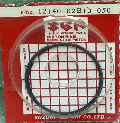 NEW GENUINE SUZUKI 12140-02B10-050 PISTON RING SET, SUZUKI RM80 1990-1995