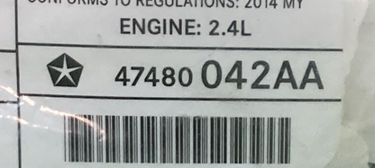 NEW GENUINE MOPAR 47480042AA VECI LABEL FOR CHRYSLER 2.4L ENGINE