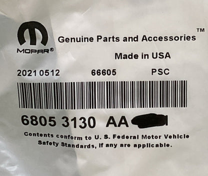 NEW GENUINE MOPAR 68053130AA Side Curtain AB Wiring, Right 2008-2009