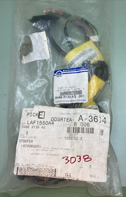 NEW GENUINE MOPAR 04869139AG Wiring-Sliding Door Left