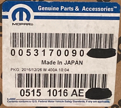 NEW GENUINE MOPAR 05151016AE Power Steering Pump 2007-2020