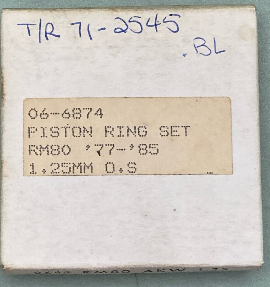 NEW REPLACES SUZUKI 06-6874 PISTON RING SET, RM80 '77-'85, 1.25MM