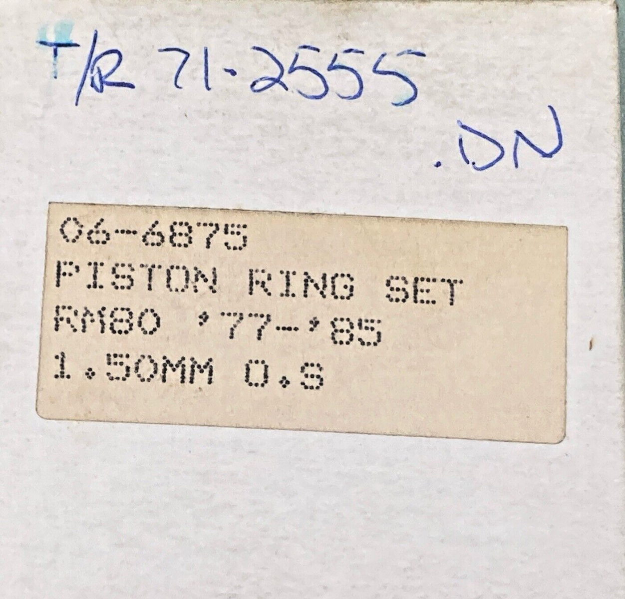NEW REPLACES SUZUKI 06-6875 PISTON RING SET, RM80 '77-'85, 1.50MM