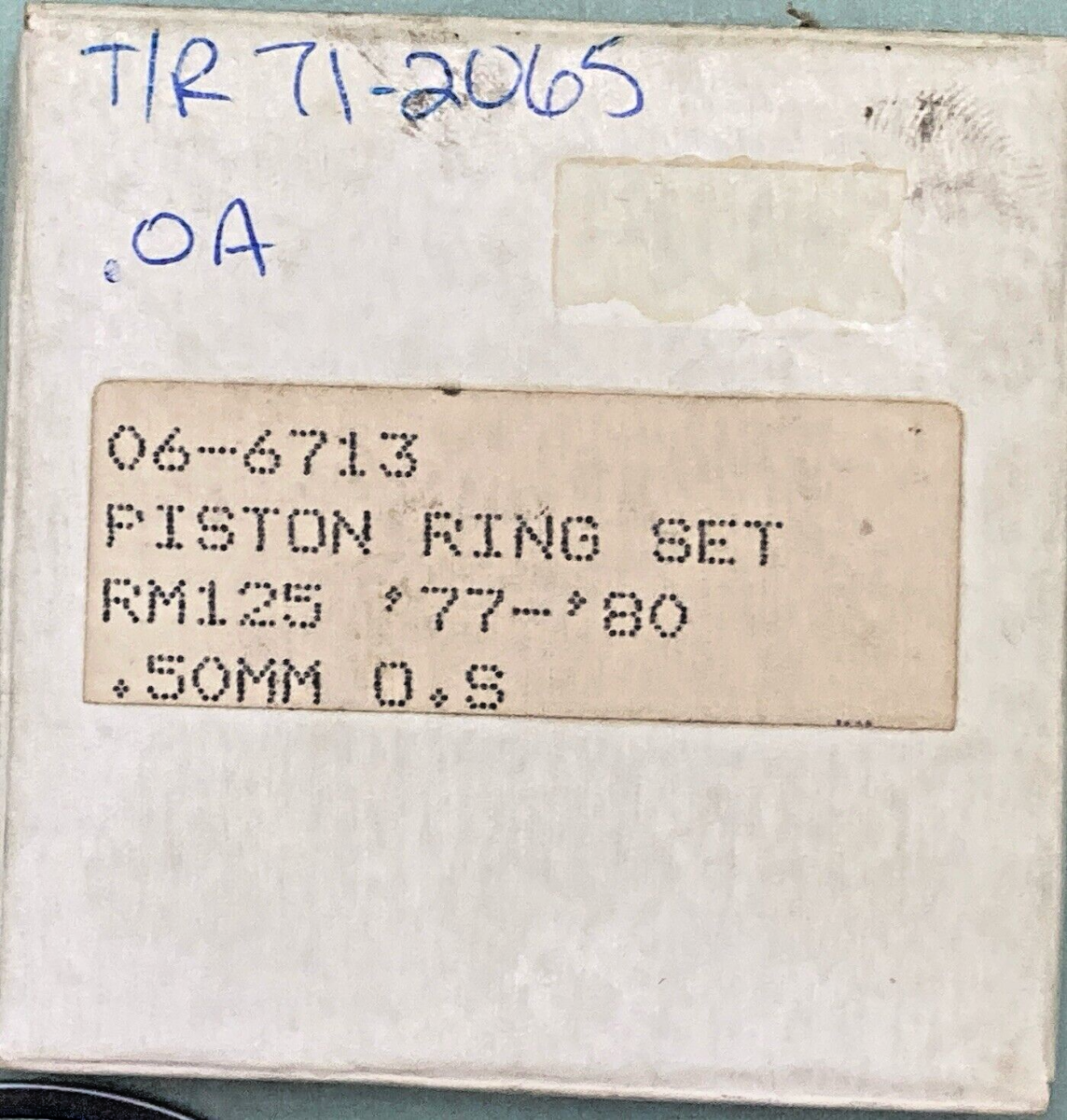 NEW REPLACES SUZUKI 06-6713 PISTON RING SET, RM125 '77-'80, .50MM