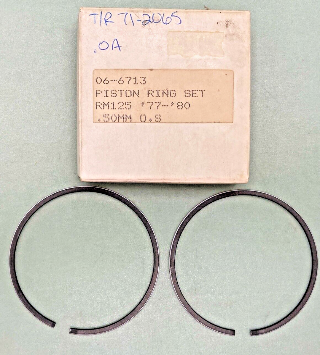 NEW REPLACES SUZUKI 06-6713 PISTON RING SET, RM125 '77-'80, .50MM