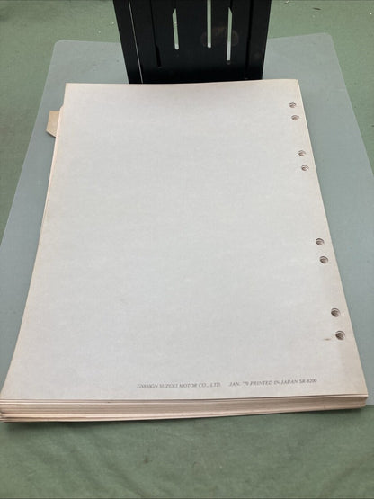 GENUINE SUZUKI SR-8200 E-3 GS850G SERVICE MANUAL 1979