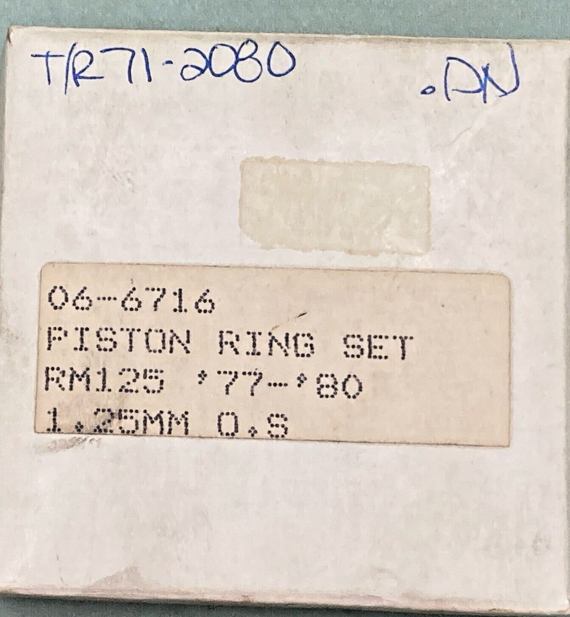 NEW REPLACES SUZUKI 06-6716 PISTON RING SET, RM125 '77-'80, 1.25MM
