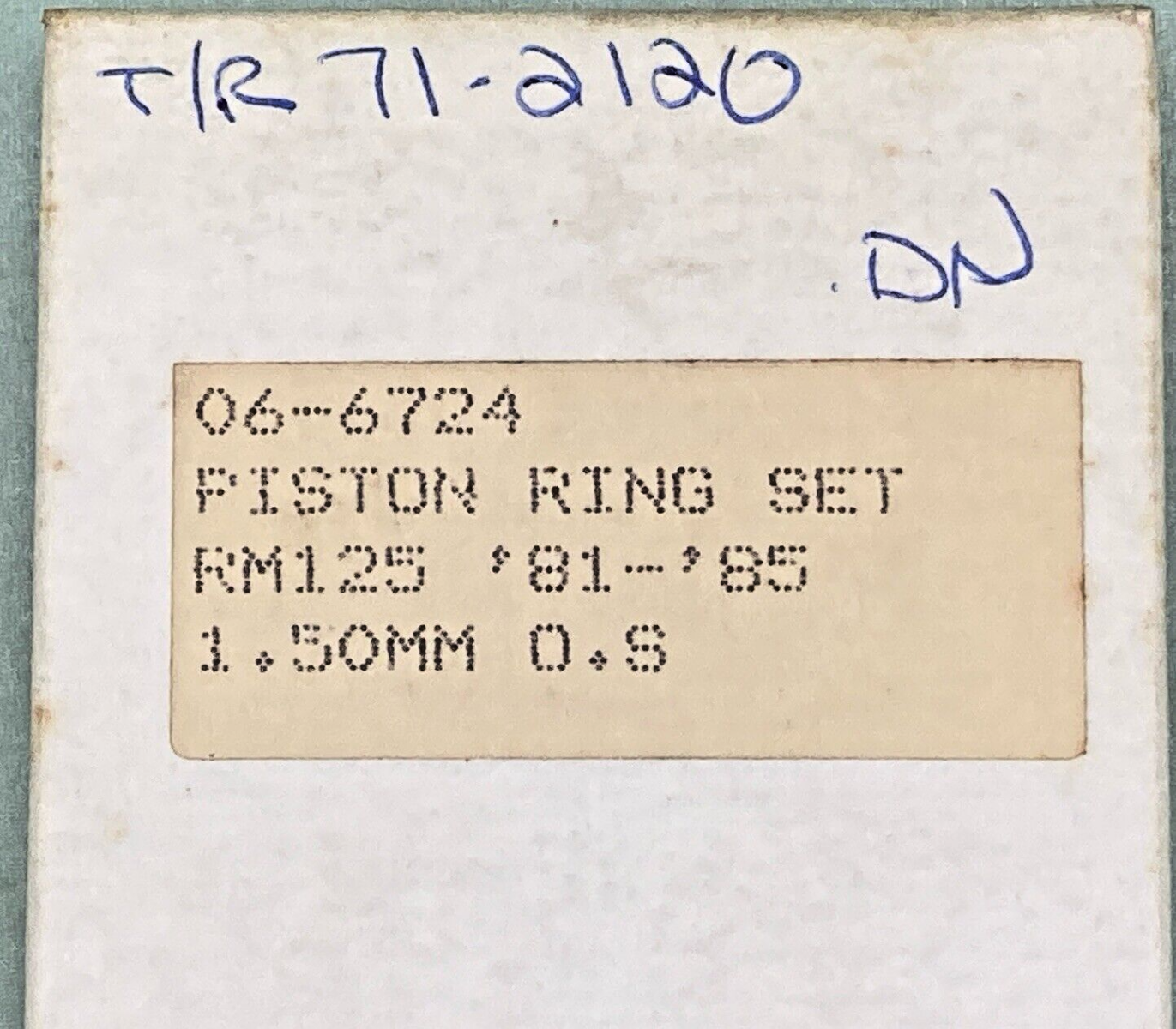 NEW REPLACES SUZUKI 06-6724 PISTON RING SET, RM125 '81-'85, 1.50MM