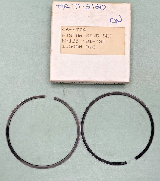 NEW REPLACES SUZUKI 06-6724 PISTON RING SET, RM125 '81-'85, 1.50MM