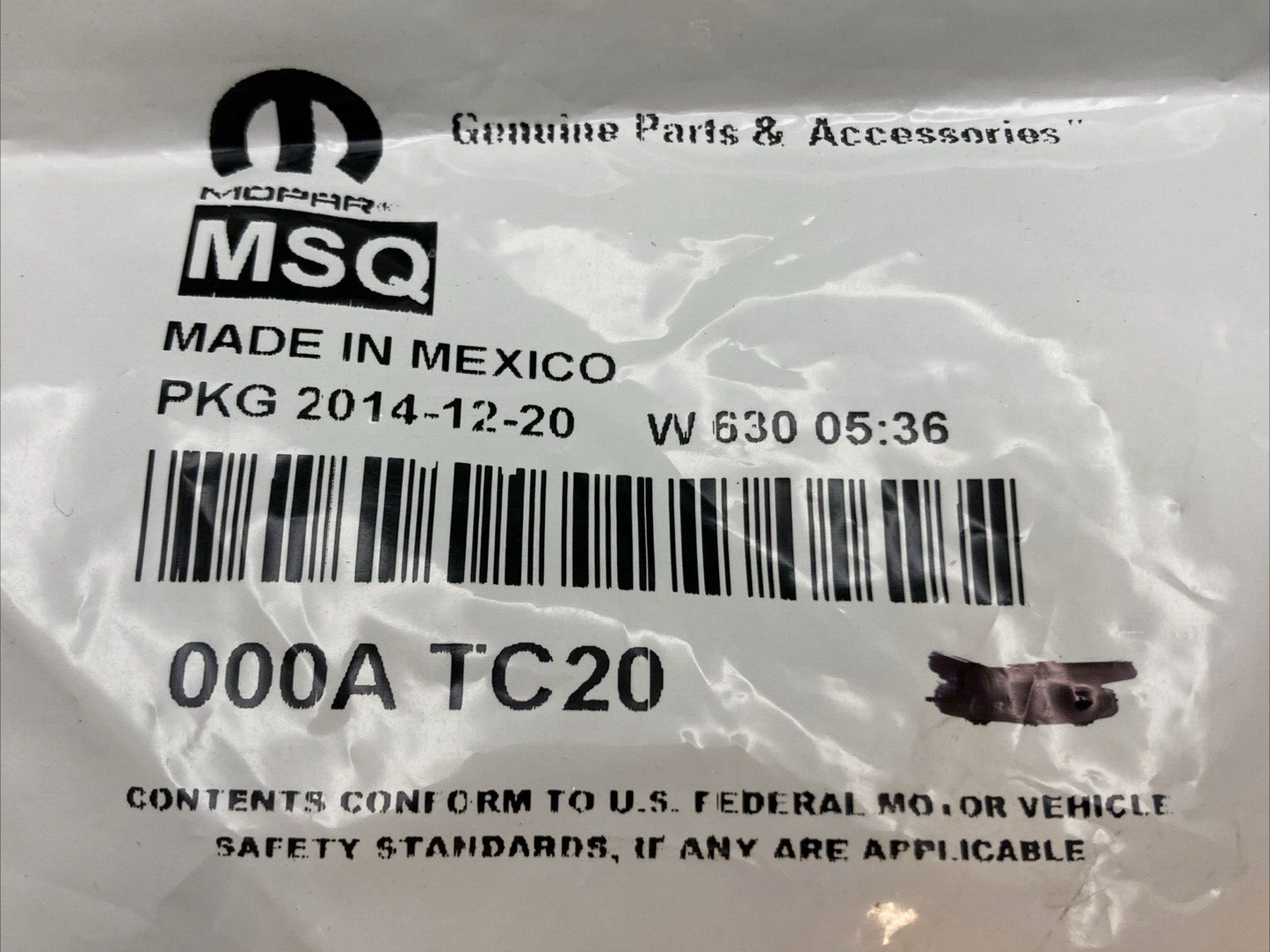NEW GENUINE MOPAR 000ATC20 Fuse-Standard