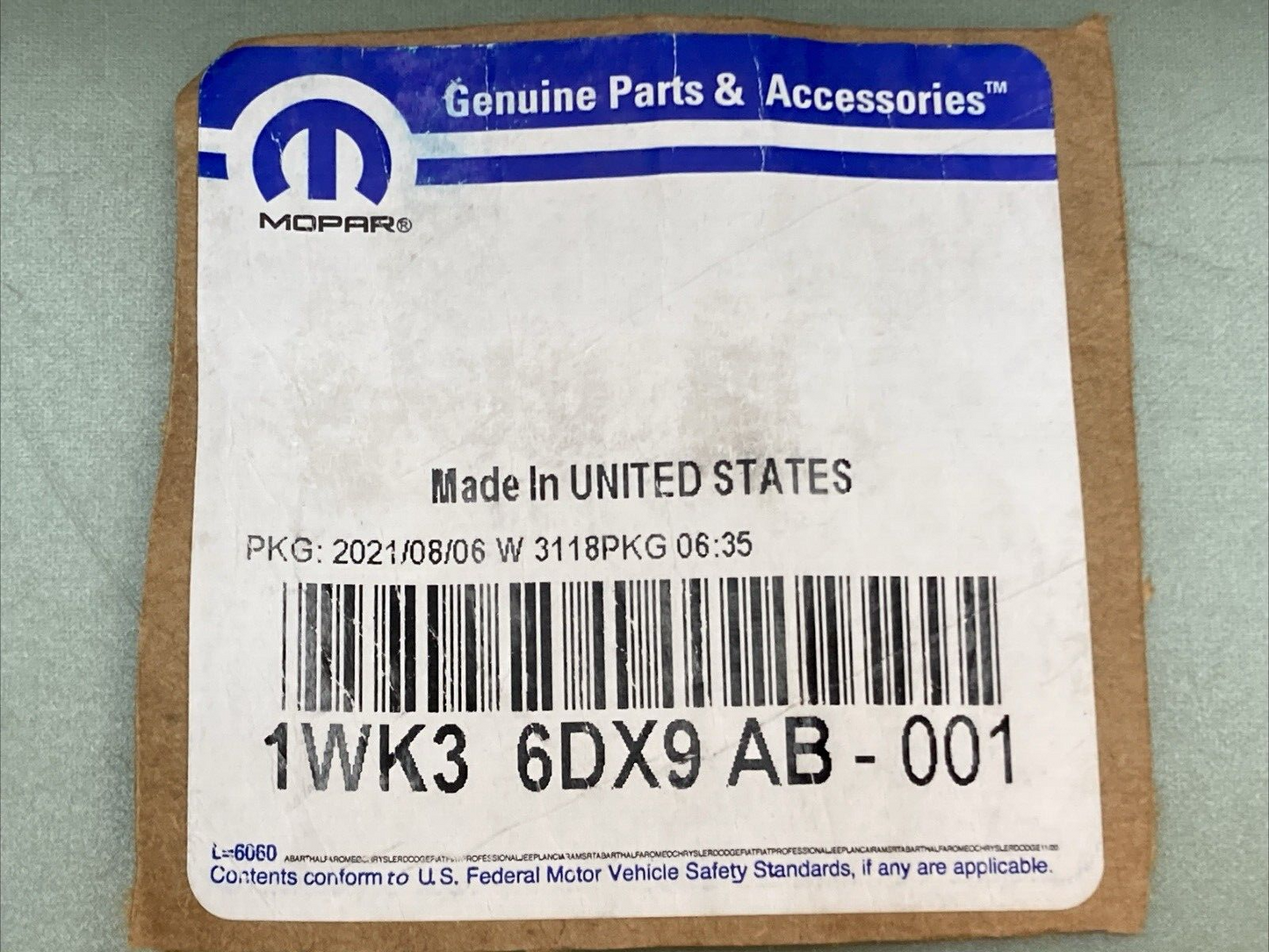 NEW GENUINE MOPAR 1WK36DX9AB Front Door Trim Armrest
