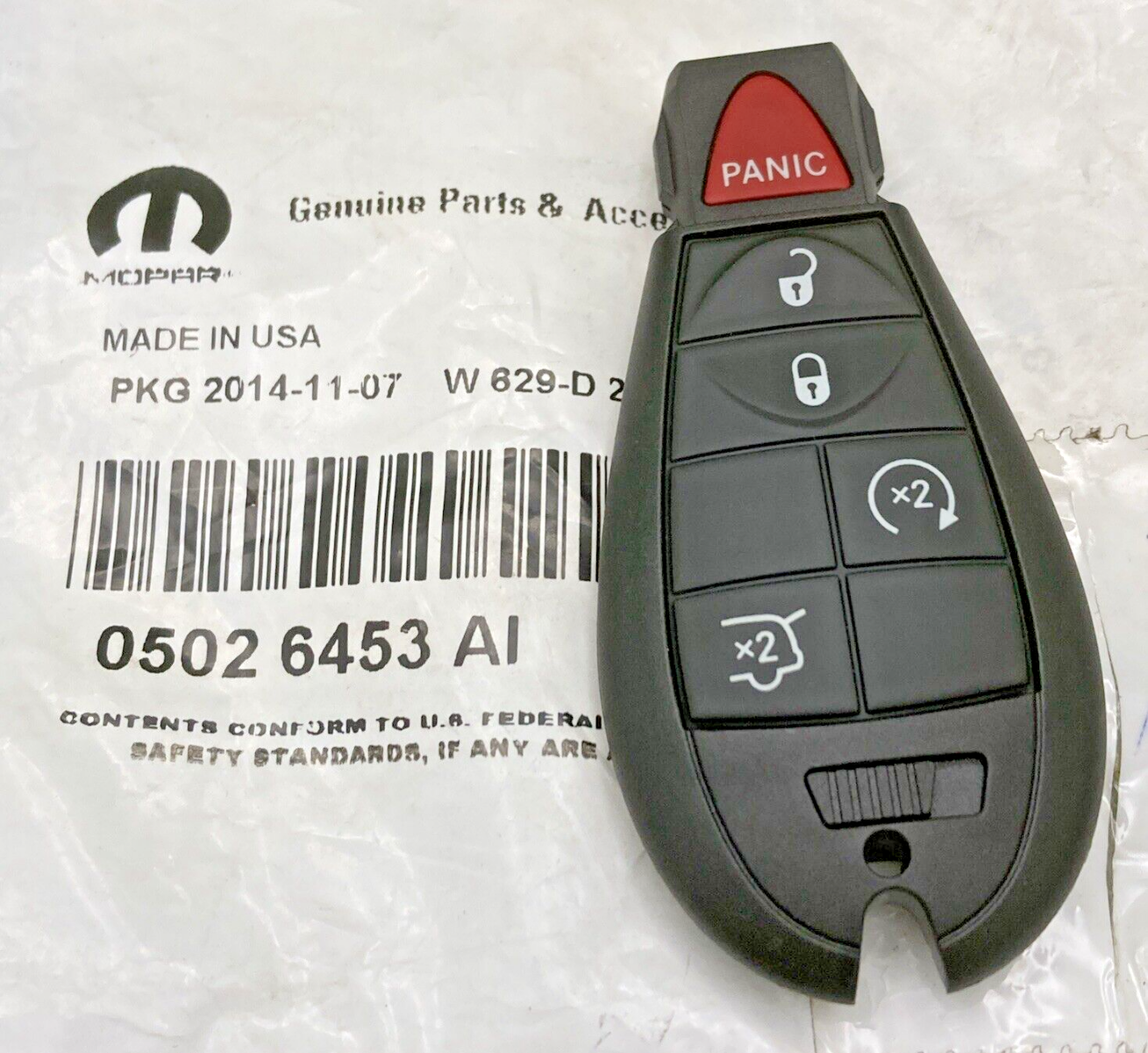 NEW GENUINE MOPAR 05026453AI Integrated Key Fob Transmitter Jeep Grand Cherokee