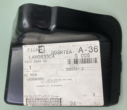 NEW GENUINE MOPAR 68038988AA GUSSET REAR RAIL OUTER 2011-2021