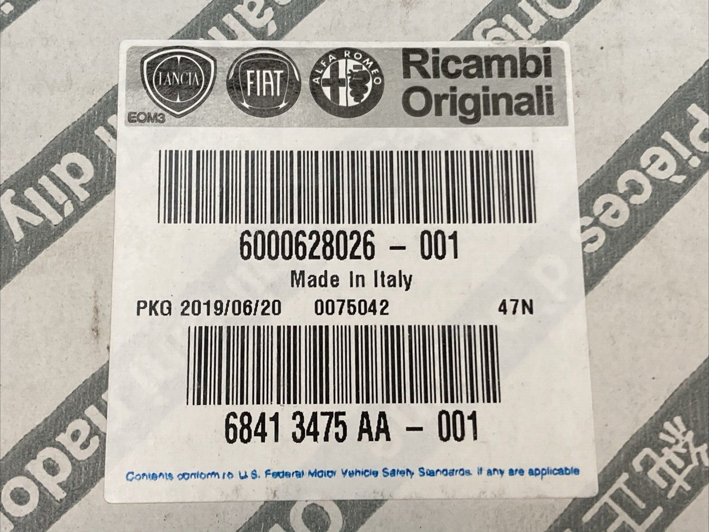 NEW GENUINE RICAMBI 6000628026 Mirror Replacement Glass MOPAR 68413475AA