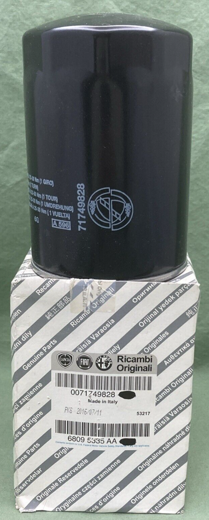 NEW RICAMBI ORIGINALI 0071749828 Engine Oil Filter 2014-2017 Ram