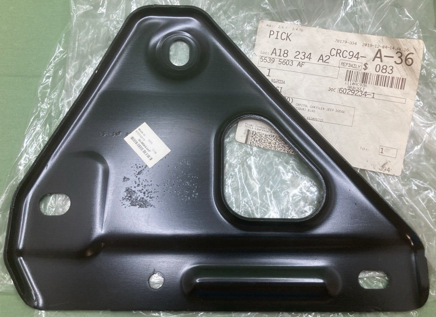 NEW REPLACES MOPAR 55395603AF Sportbar Bracket Left FITS 2007-2018 Jeep