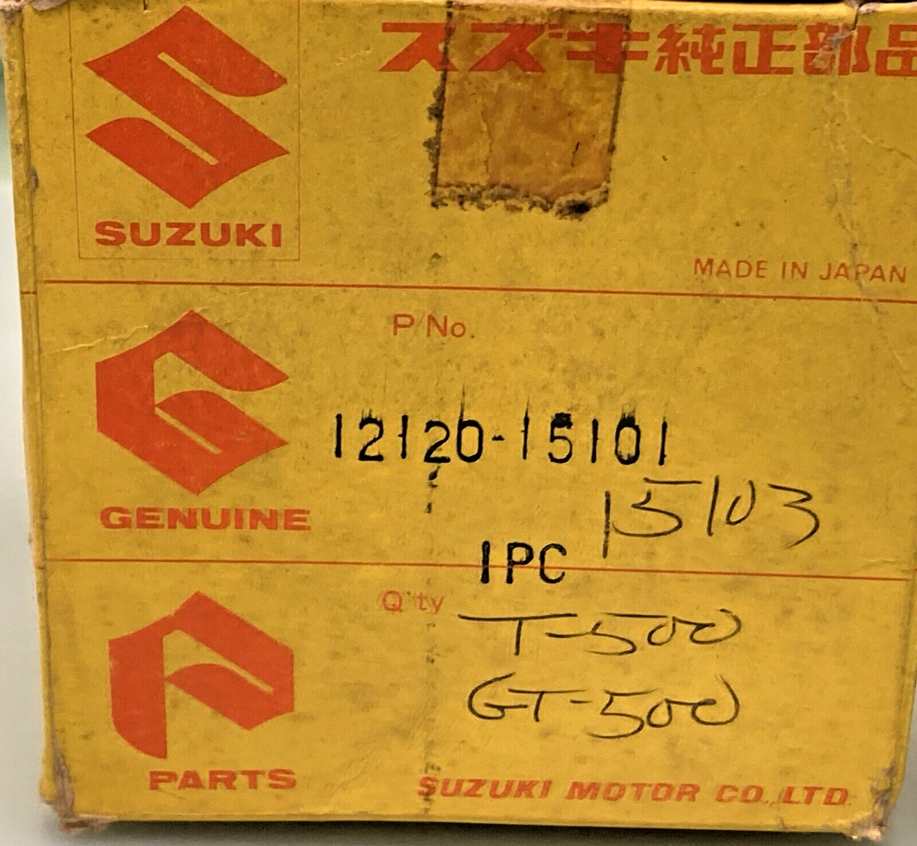 NEW GENUINE SUZUKI 12120-15101 PISTON, LH